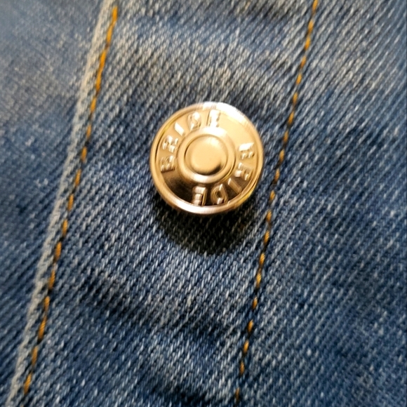 Davids bridal denim Jean jacket RN#84270 CA#56206 size small Medium wash - Picture 3 of 16